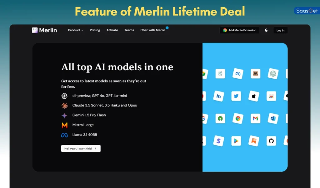Feature of Merlin Lifetime Deal