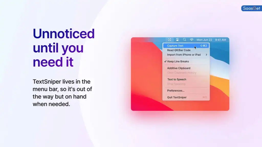 Feature of TextSniper - OCR Simplified