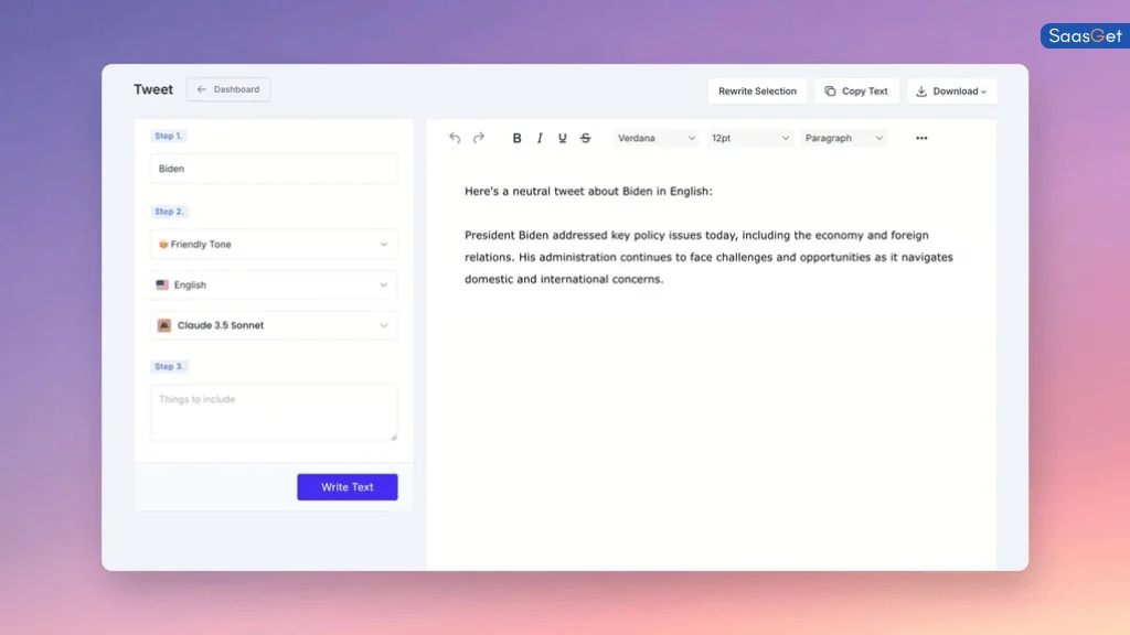 Feature of Writeseed - AI Content Writer