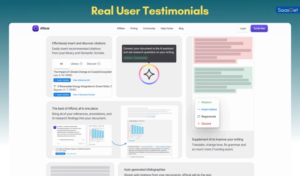 Real User Testimonials