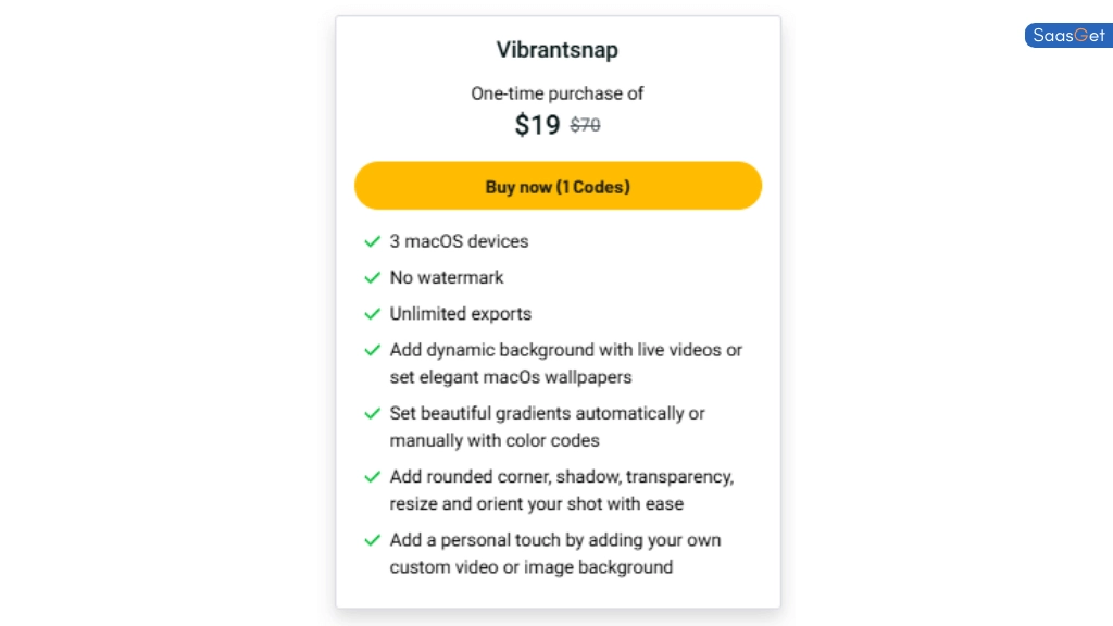Price of Vibrantsnap